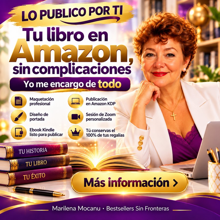 Lo Publico Por Ti: tu libro en Amazon, sin complicaciones. Marilena Mocanu